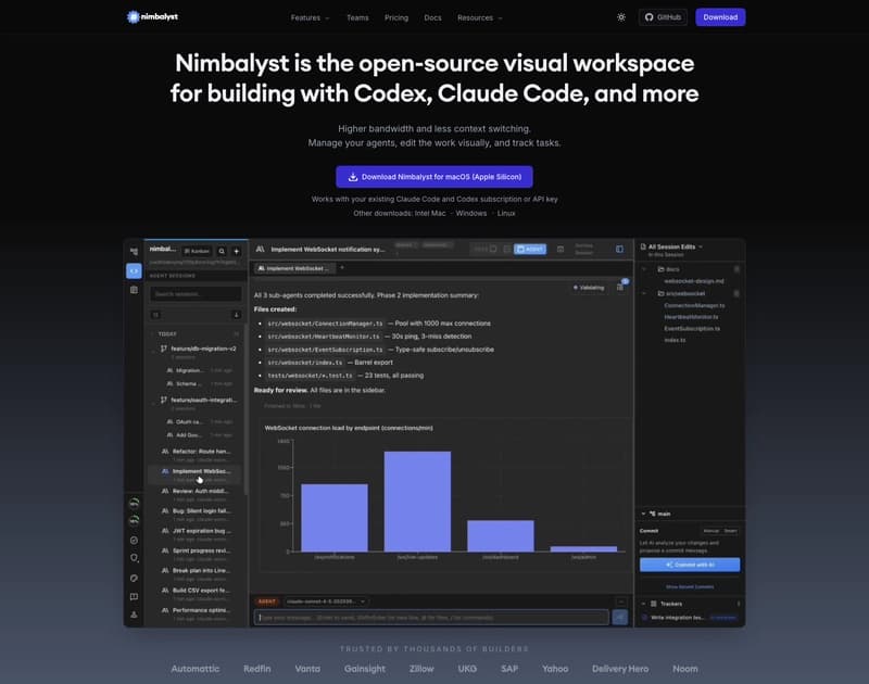 Nimbalyst homepage