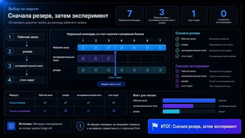 Недельный бюджет моделей в provod.ai