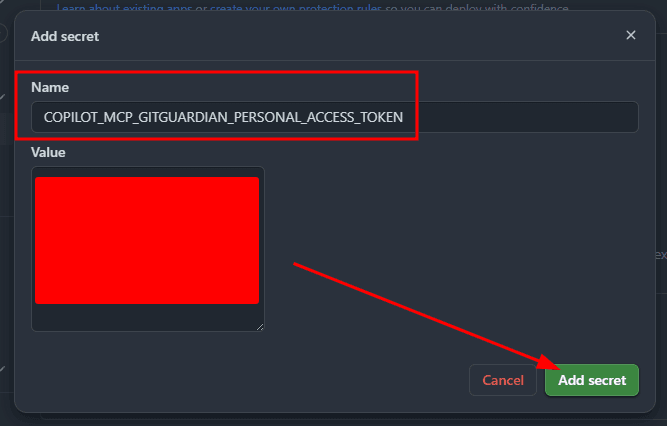 Secret saved