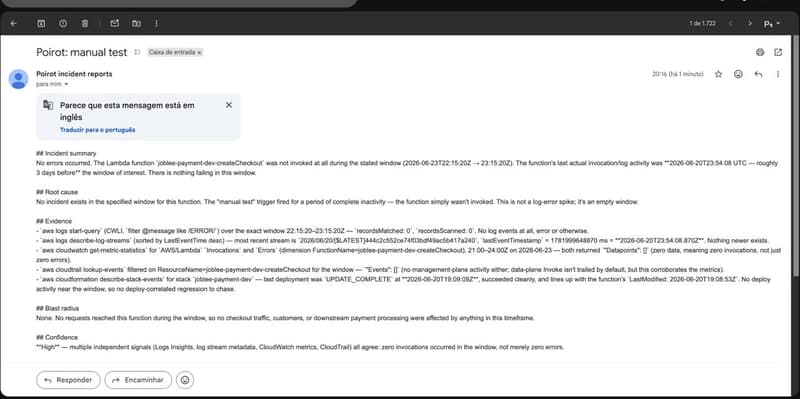 email from poirot