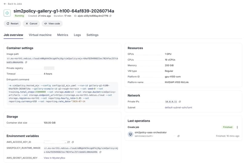 Job details