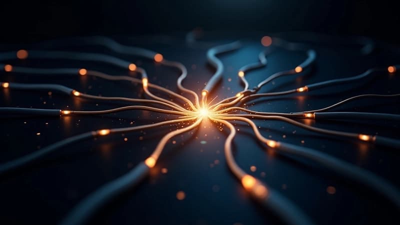 AI technology orchestration layer routing tasks between specialized AI agents with validation gates to close the AI Coordination Gap