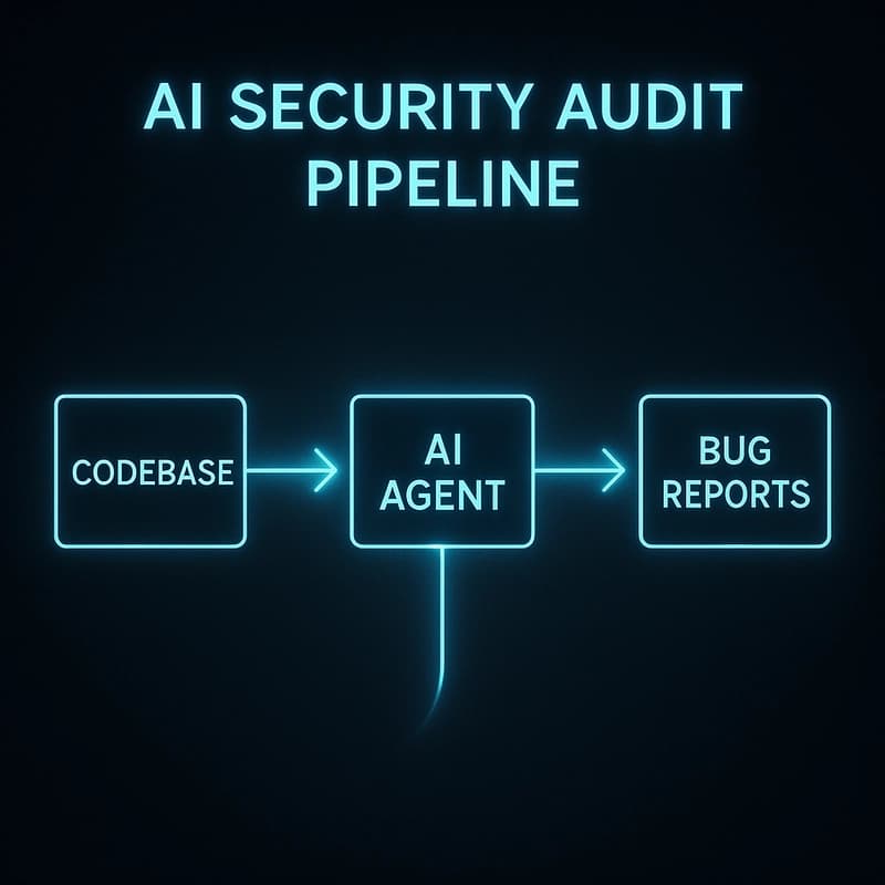 Architecture diagram of the LLM security audit pipeline