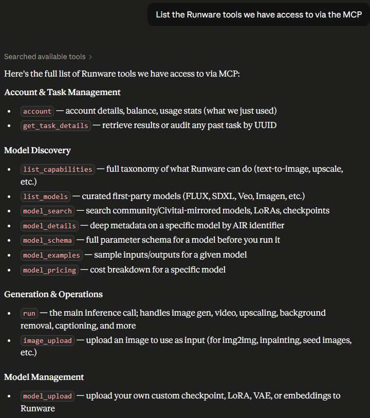 A summary of MCP functions within Claude
