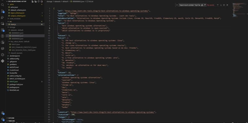 Initial scrape result from learn-dev-tools.blog