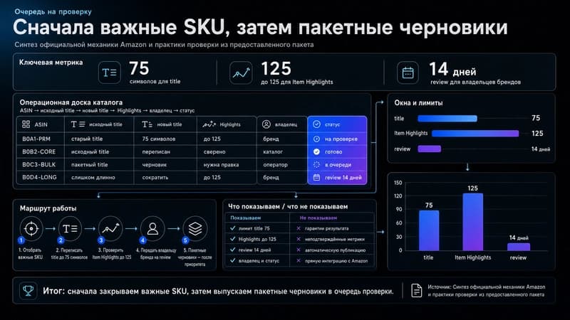 Доска проверки товарных заголовков