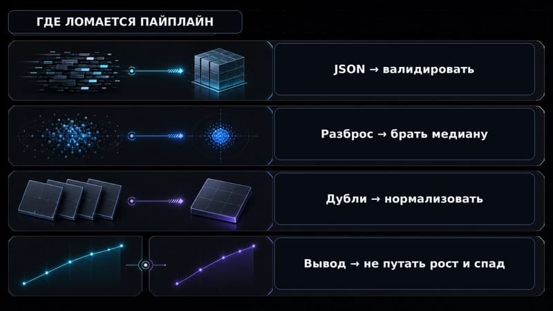 Карта отладки: где ломается пайплайн оценки экспозиции