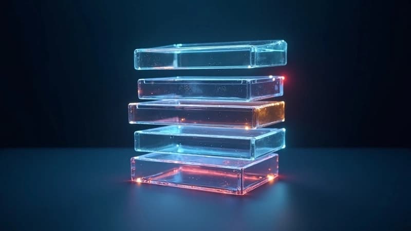 Layered visualization of the Synthetic Retention Stack showing novelty sync and anomaly layers stacked