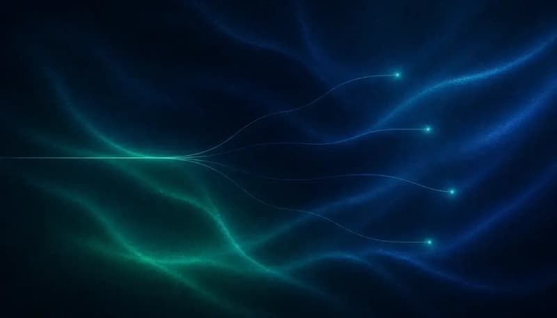 One aggregate signal splits into four segment paths