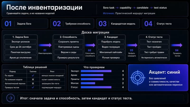 Доска миграции видеозадач