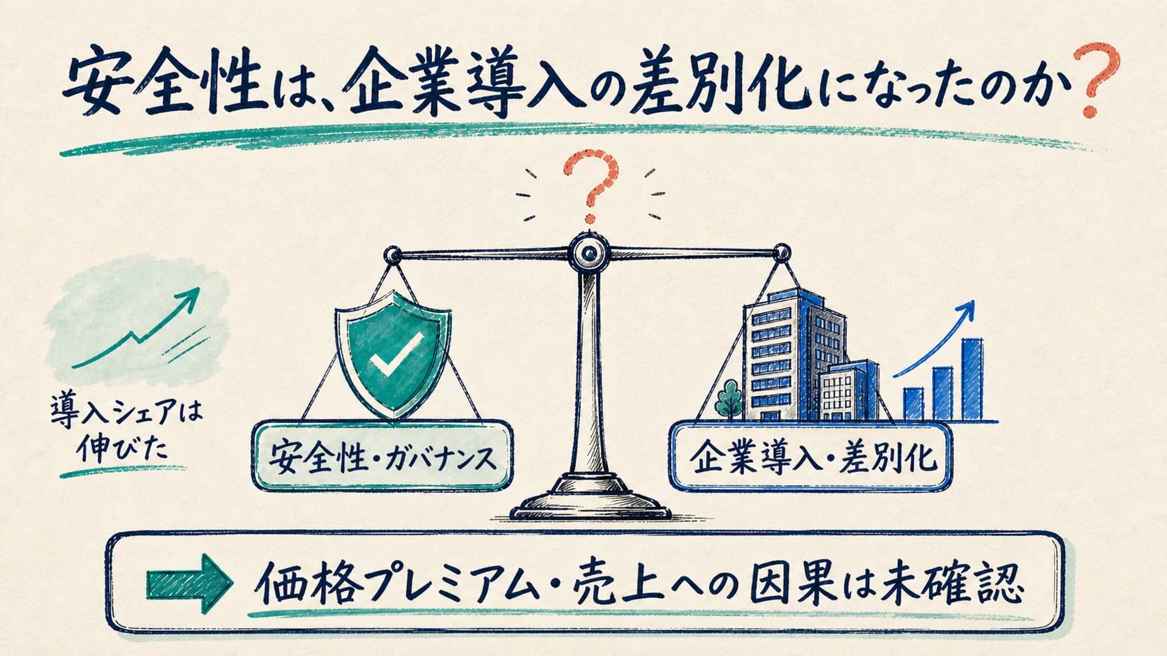 安全性は、企業導入の差別化になったのか?