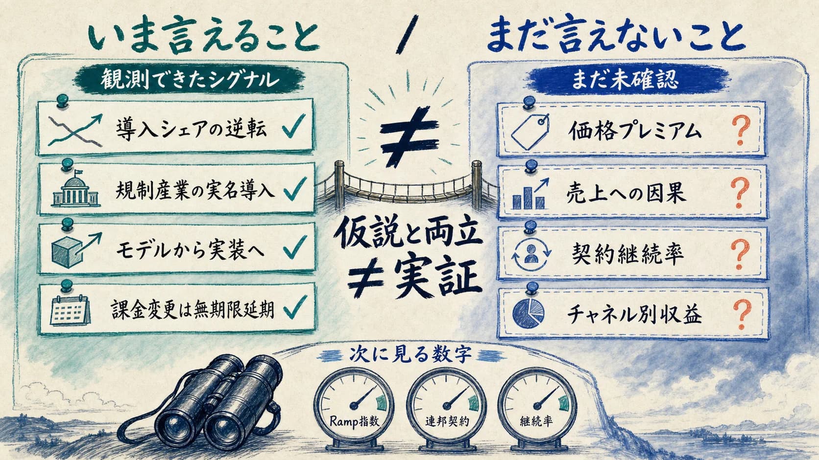 いま言えること/まだ言えないこと
