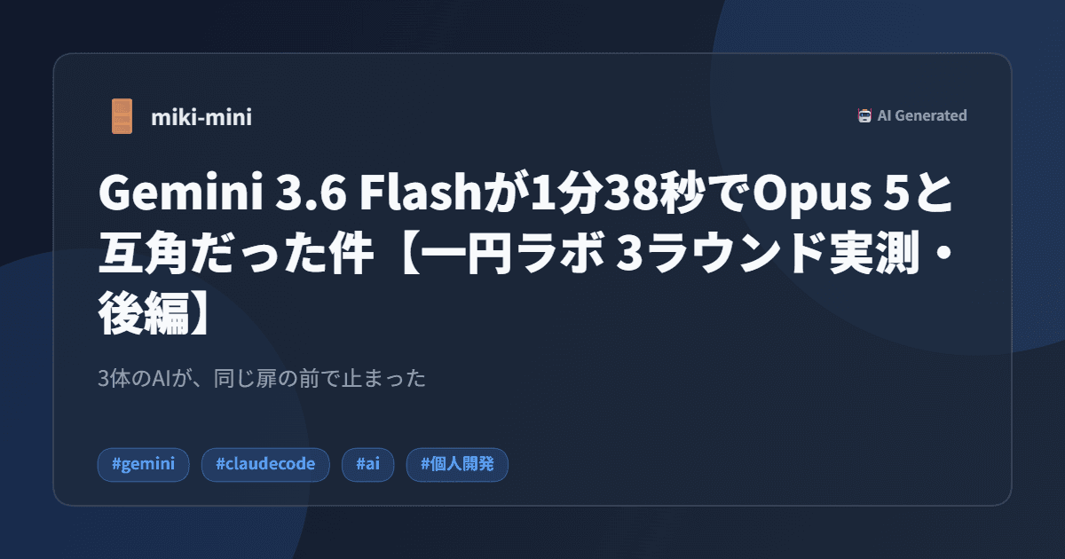 Geminiが作ったアプリでアイキャッチ
