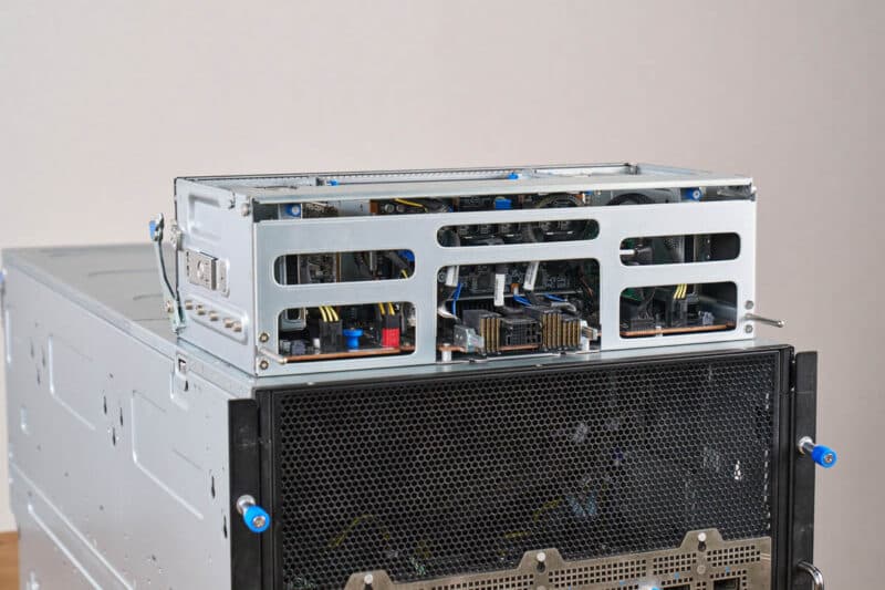 ASUS XA NB3I E12 Front IO Tray Out 5 Rear Angle