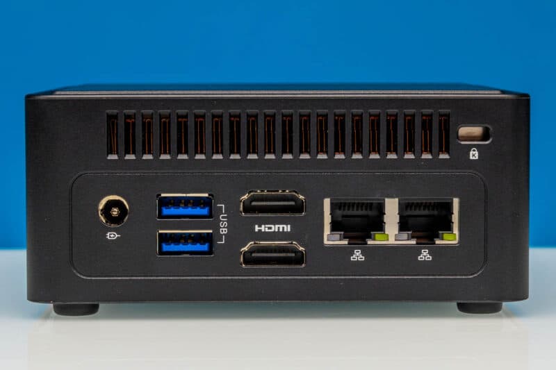 ASRock Industrial NUC BOX-358H Rear 1