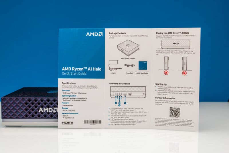 AMD Ryzen Halo AI Developer Workstation Setup Card